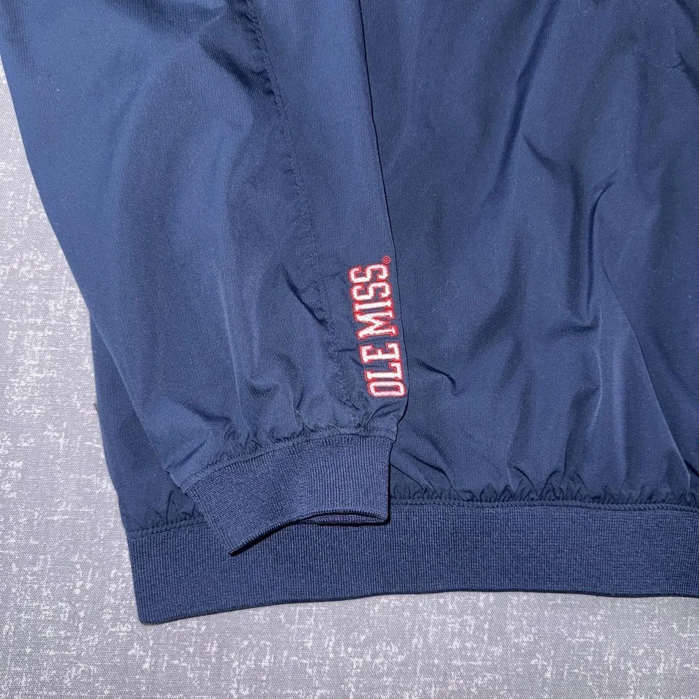 Ole Miss Rebels Jacket Mens XL Blue NCAA Basketball Nike Clima-FIT Full Zip